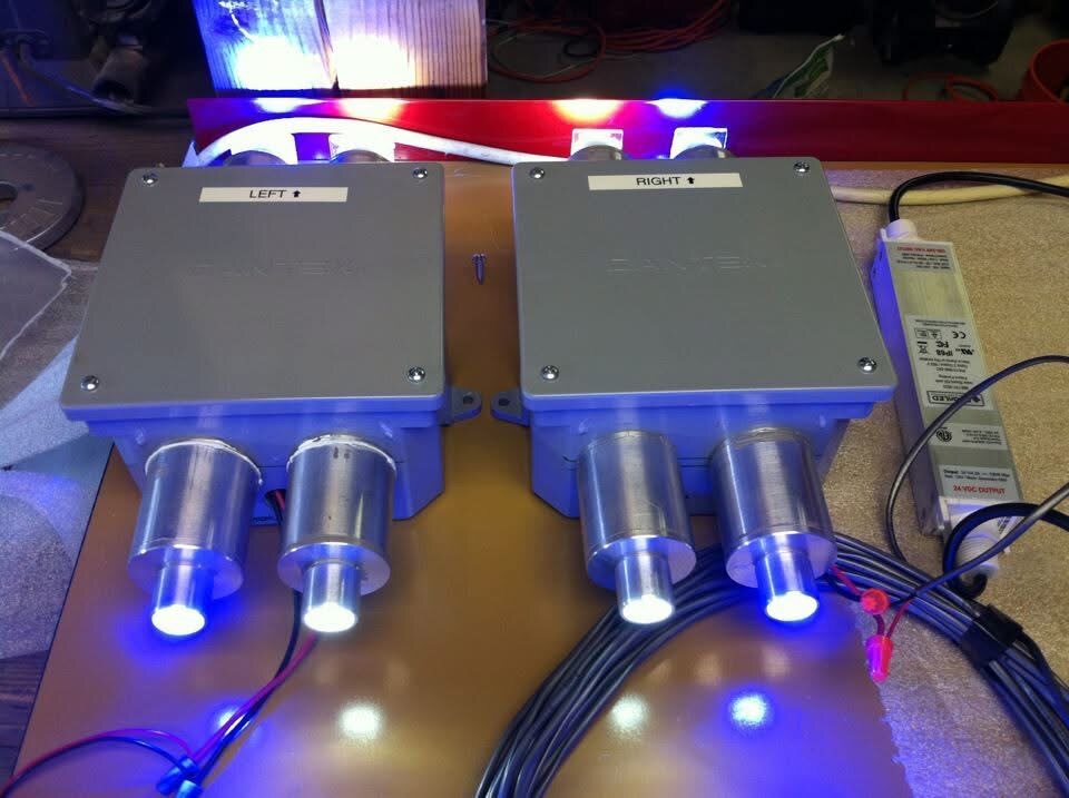 Marina del Rey high-power LED bench test
