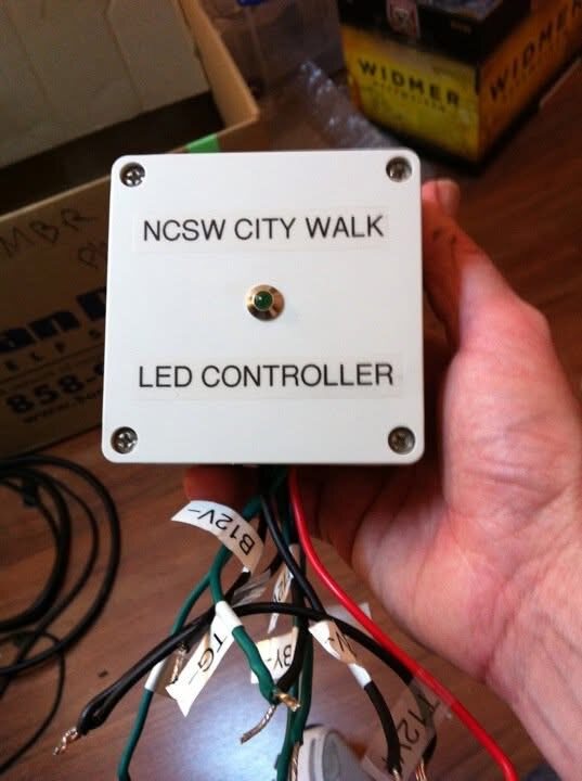 CityWalk Panda Inn LED controller enclosure and wiring
