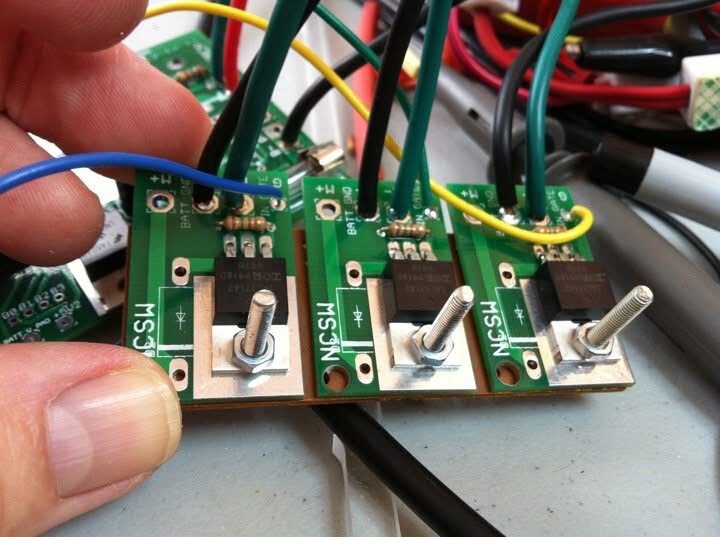 Custom three-channel LED driver with MOSFET transistors