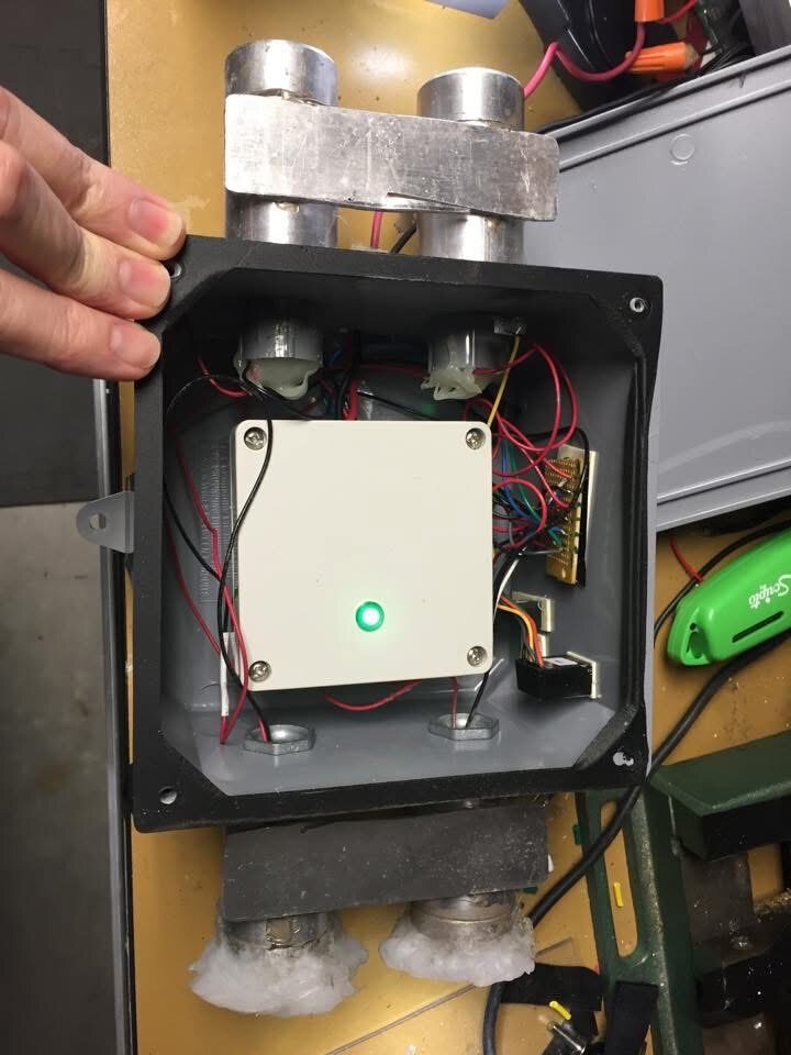 Early hotel light open enclosure
