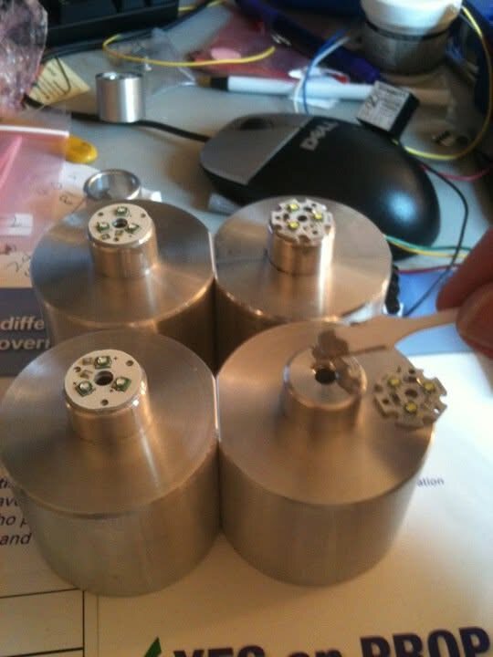 Custom LED fixture hardware parts