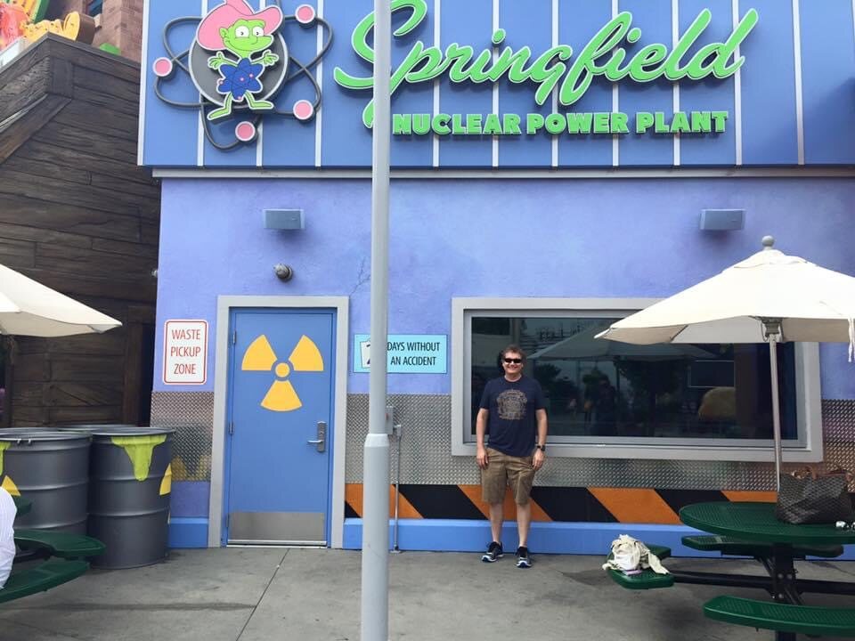 Universal Studios Simpsons nuclear workstation exterior