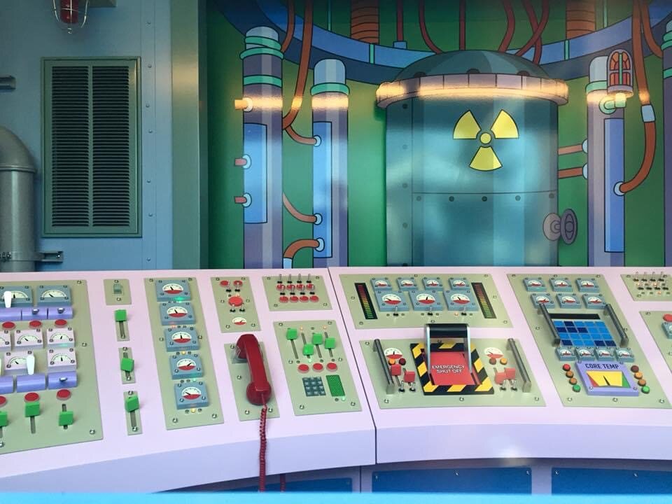 Simpsons nuclear workstation panels and buttons