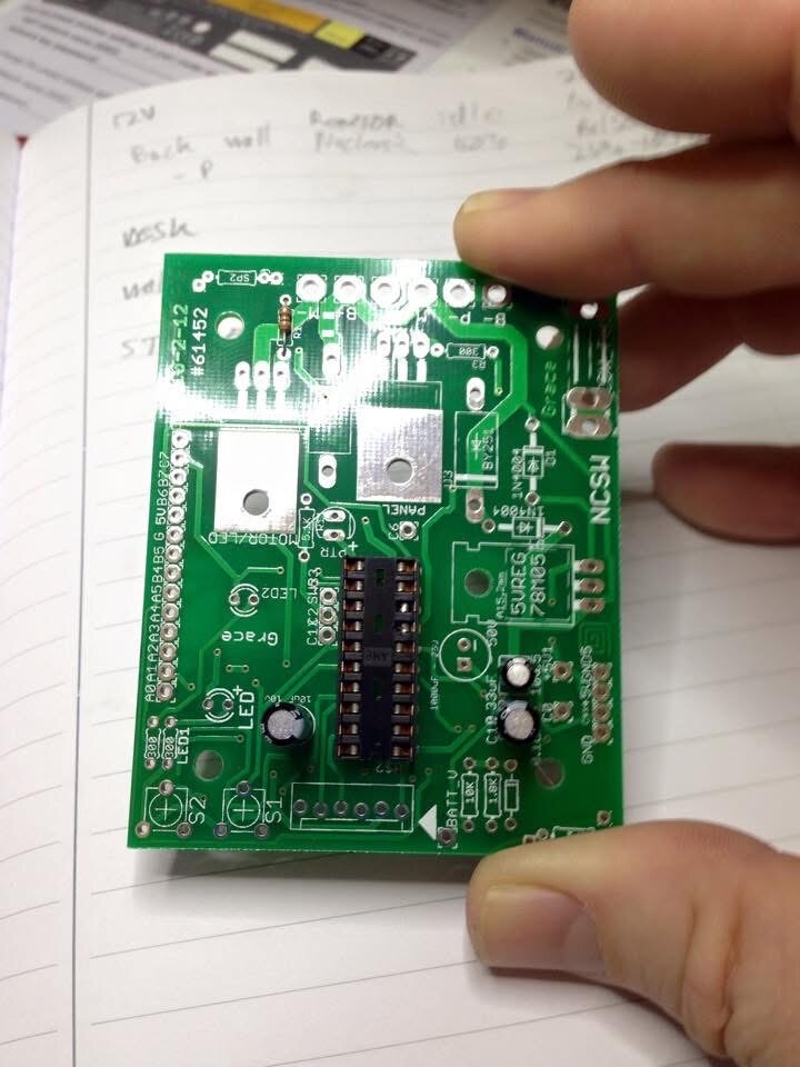 Early solar controller board revision used for LED work