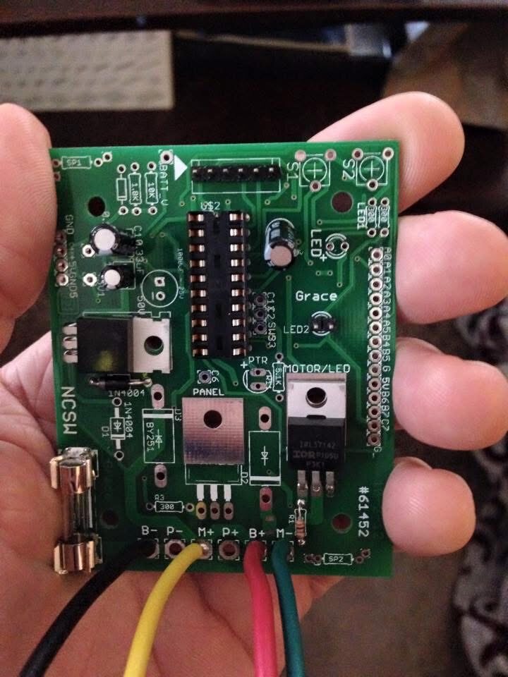 Early solar controller circuit board revision