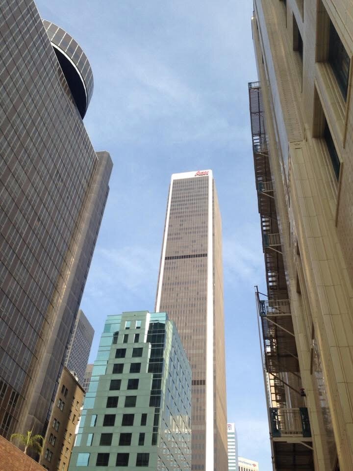 Downtown Los Angeles establishing shot for The Bloc project