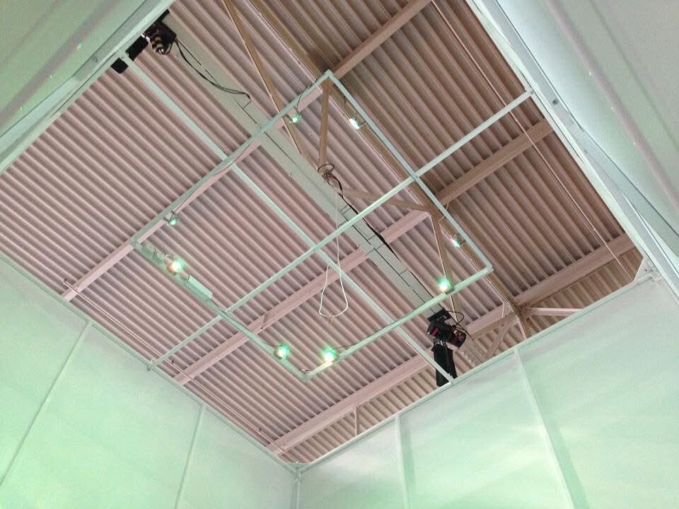 Internal LED frame inside The Bloc cube