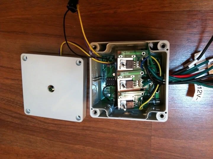 Custom LED driver mounted inside an enclosure