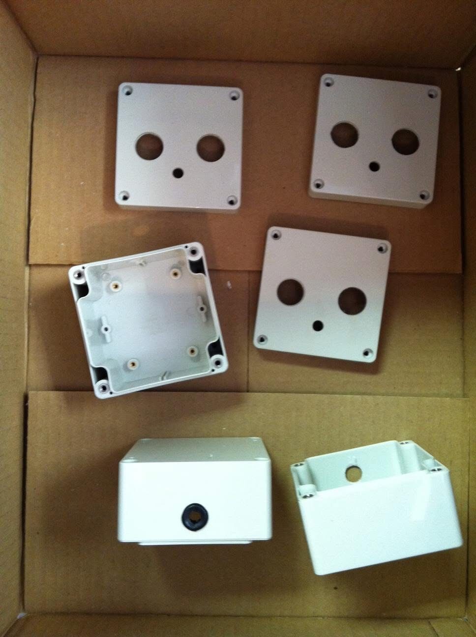Machined waterproof boxes for custom LED hardware