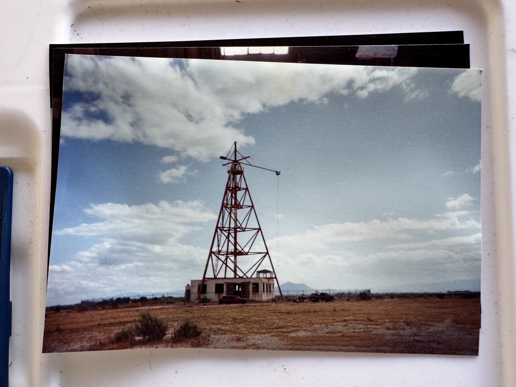 Abandoned astronaut trainer in the desert